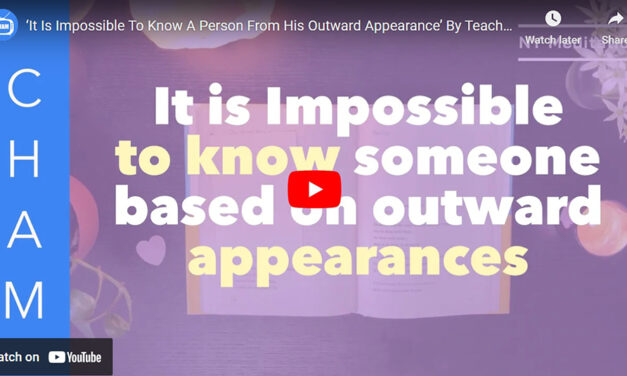 ‘It Is Impossible To Know A Person From His Outward Appearance’ By Teacher Woo Myung