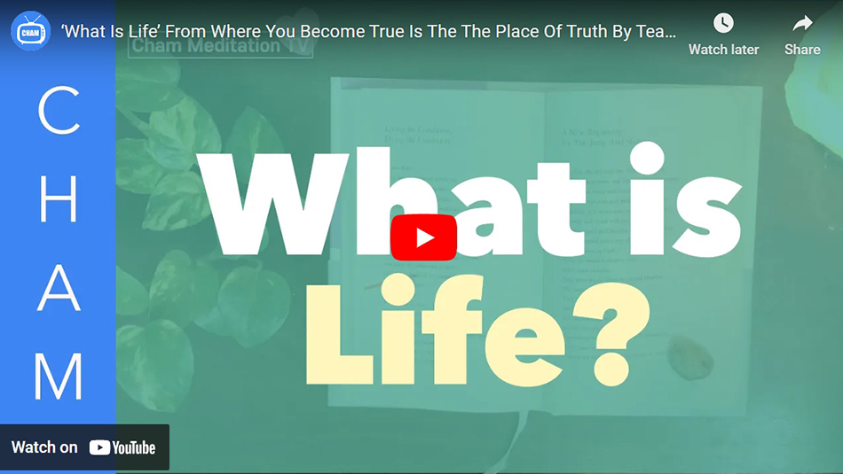 ‘What Is Life’ From Where You Become True Is The The Place Of Truth By Teacher Woo Myung
